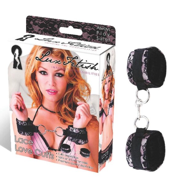 Lux Fetish Lace Love Cuffs