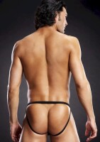 Blue Line Thong Black S/M
