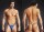 Blue Line Microfiber V-String + Metal Rings Blue S/ M