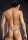 Blue Line Microfiber V-String + Metal Rings Blue S/ M