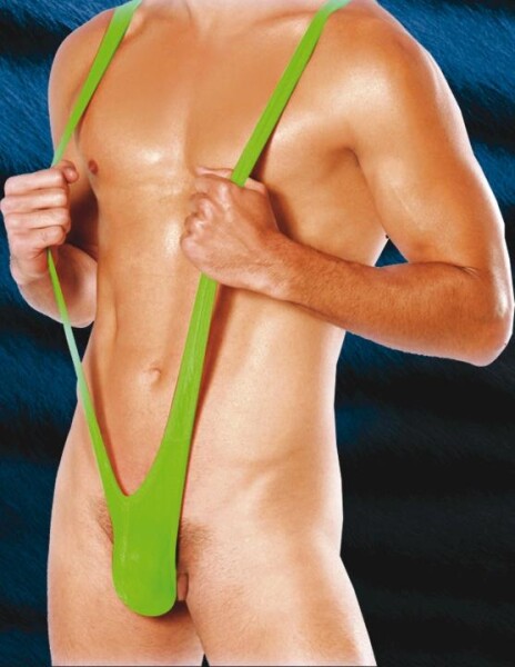 Blue Line Mankini Neon grün O/S