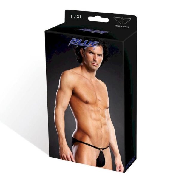 Blue Line Microfiber Pouch Bikini Black L/ XL