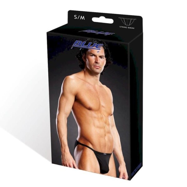 Blue Line String Bikini Microfiber blk S/M