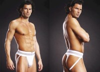 Blue Line Jock Strap Microfiber weiß S/M