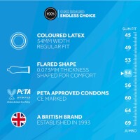 EXS Single Schwarzes Latex Kondome 12 Stück