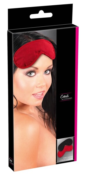 Cottelli Collection Augenmasken 2er-Set rot/sw