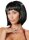 Cottelli ACCESSOIRES Perücke Bob, schwarz